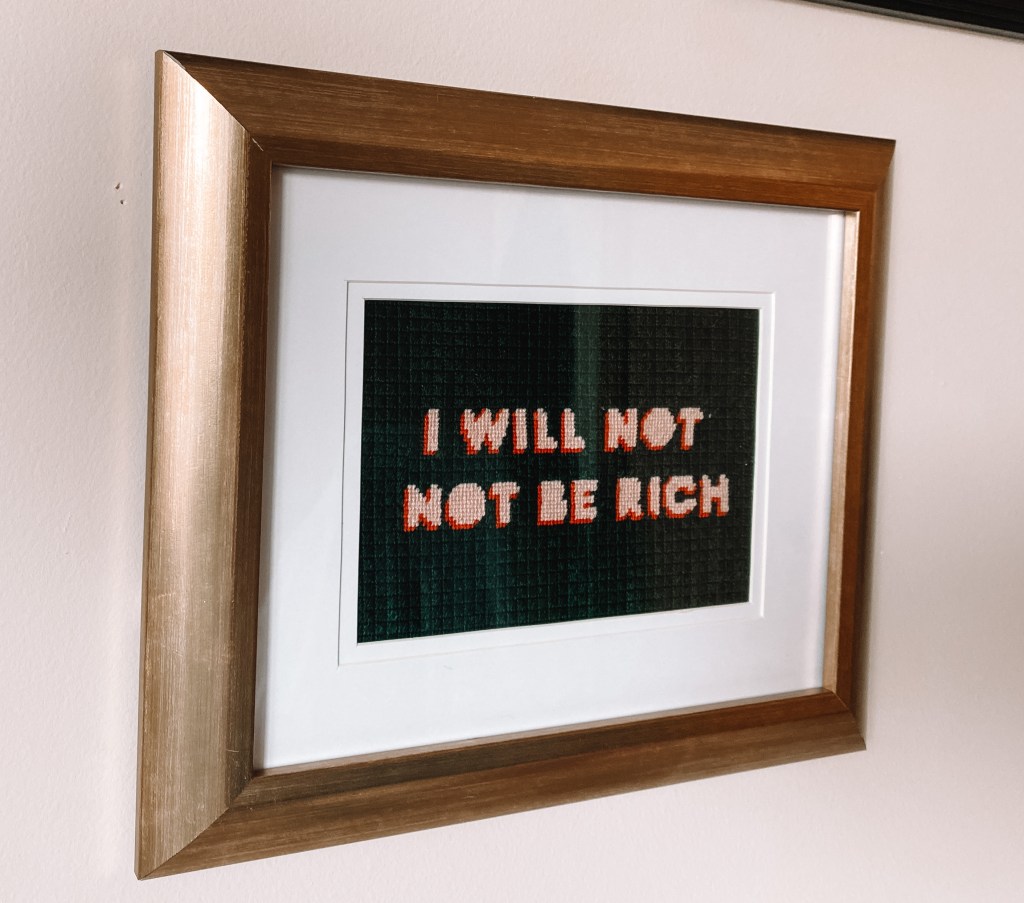 Needlepoint Self-Finishing: Framing